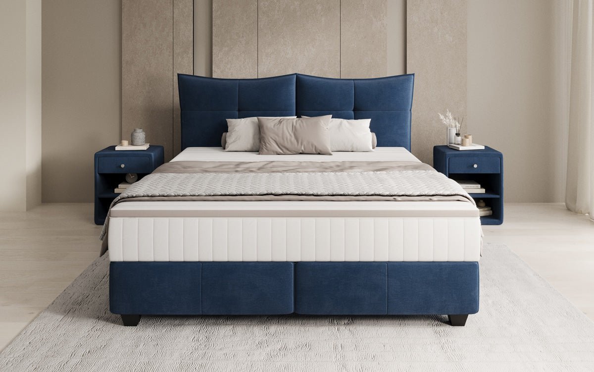 Boxspringbett Veyora a Samt