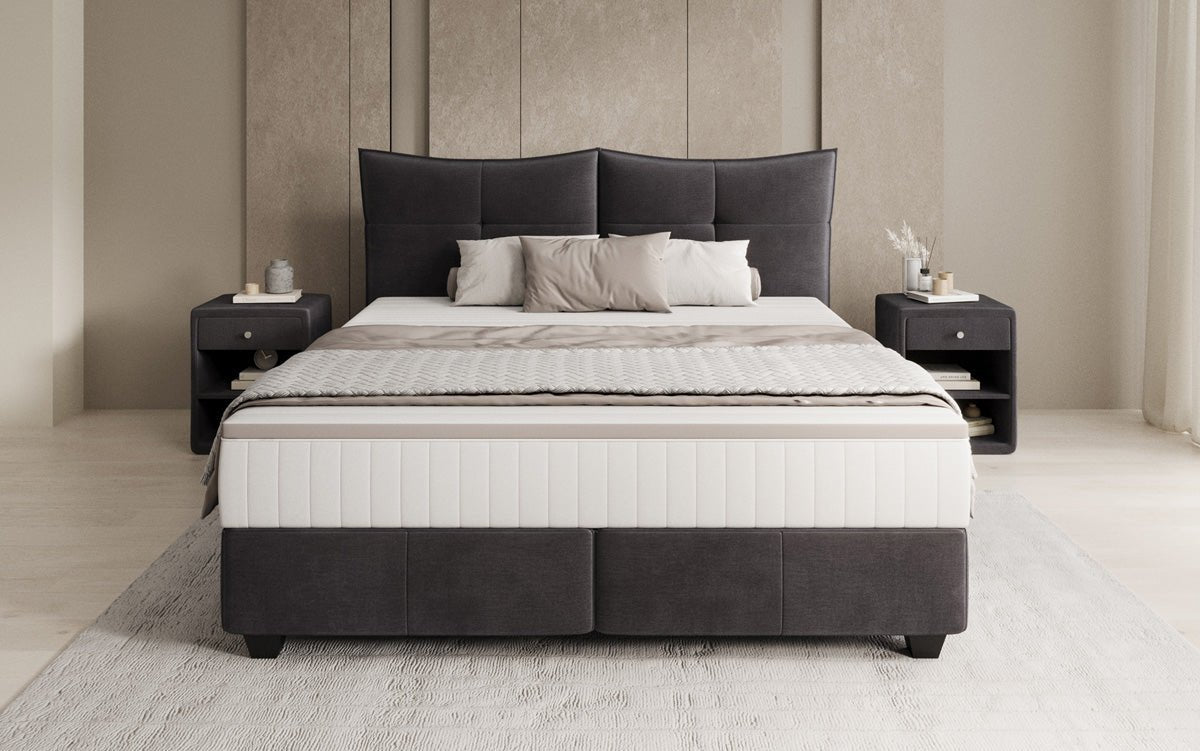 Boxspringbett Veyora a Samt