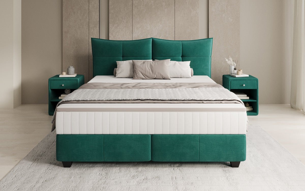 Boxspringbett Veyora a Samt