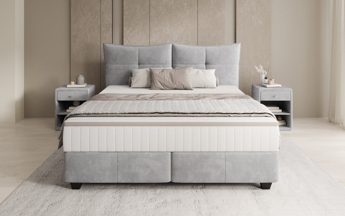 Boxspringbett Veyora a Samt