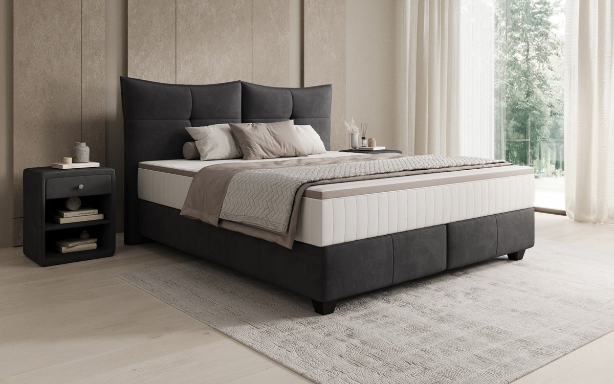 Boxspringbett Veyora a Samt
