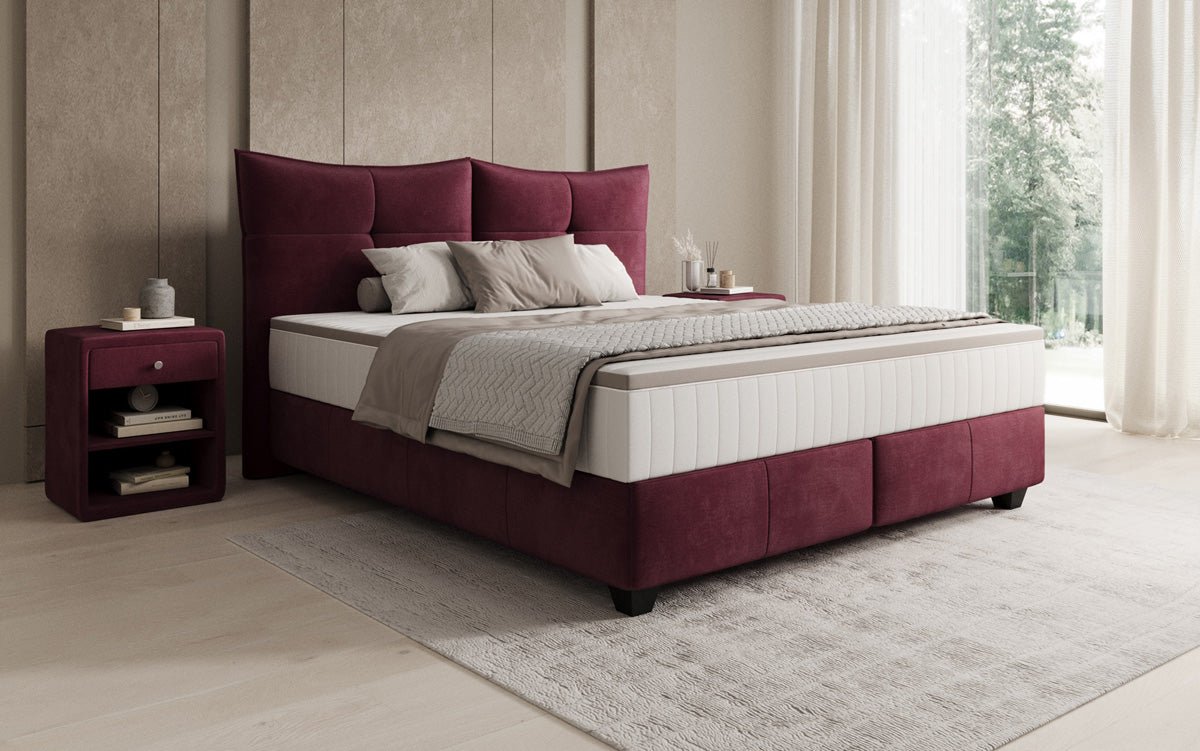 Boxspringbett Veyora a Samt