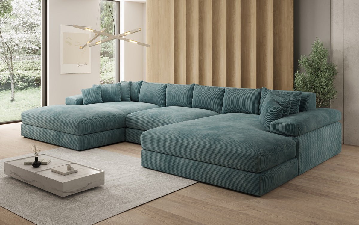 Designer Sofa Bernardo U mat breeder Ottomane a Cord