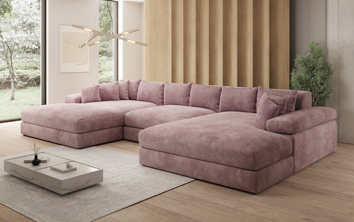 Designer Sofa Bernardo U mat breeder Ottomane a Cord