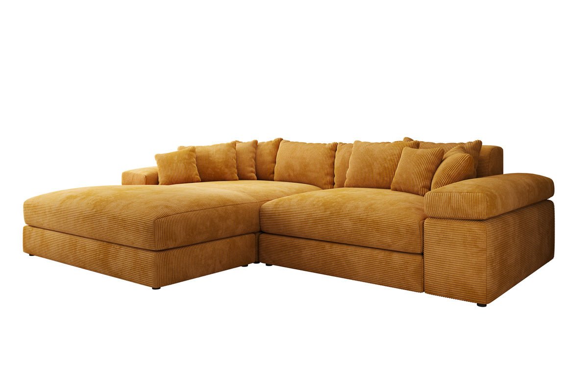 Designer Sofa Bernardo mat breeder Ottomane an Cord