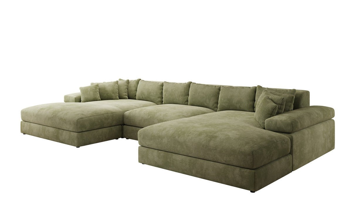 Designer Sofa Bernardo U mat breeder Ottomane a Cord