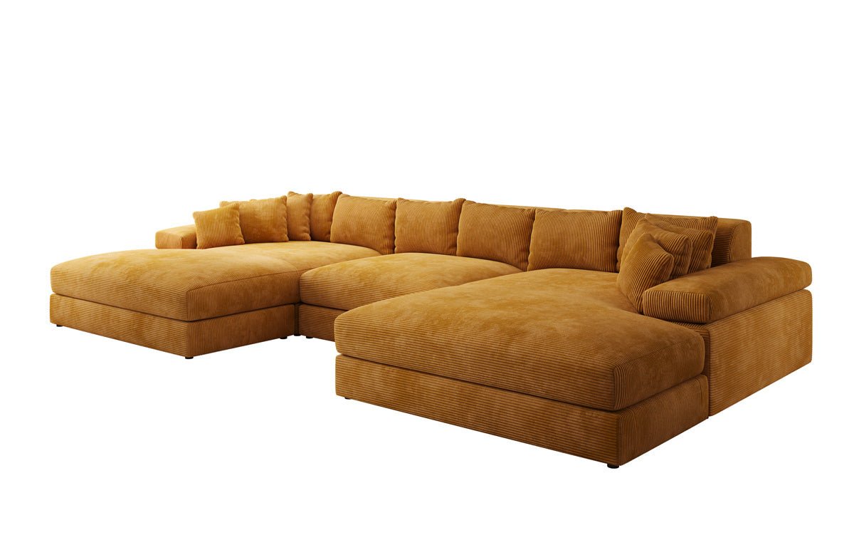 Designer Sofa Bernardo U mat breeder Ottomane a Cord