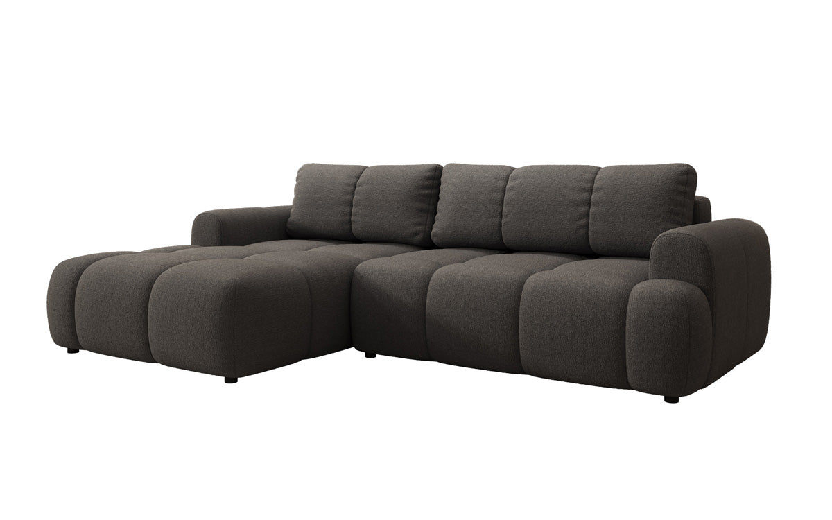 Designer Sofa Analfi L mit Schlaf- und Klappfunktion in Bouclé