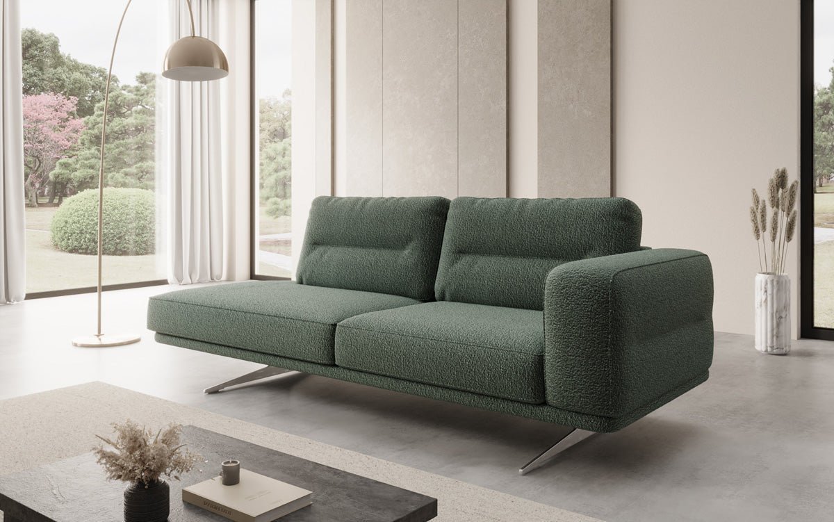 Designer-Sofa-Chaiselongue Torino aus Bouclé