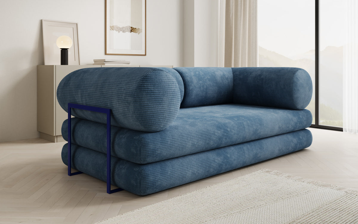 Designer-Sofa Lazy Tube 3-Sëtzer a Cord