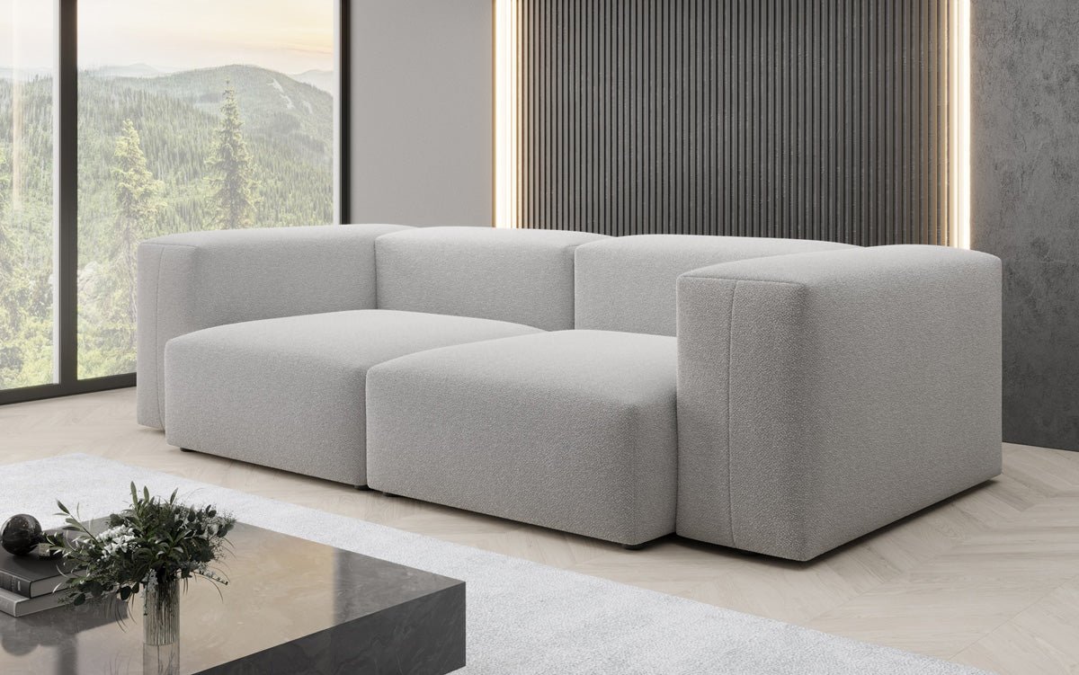 Designer 2-Sëtz Sofa Snug a Bouclé