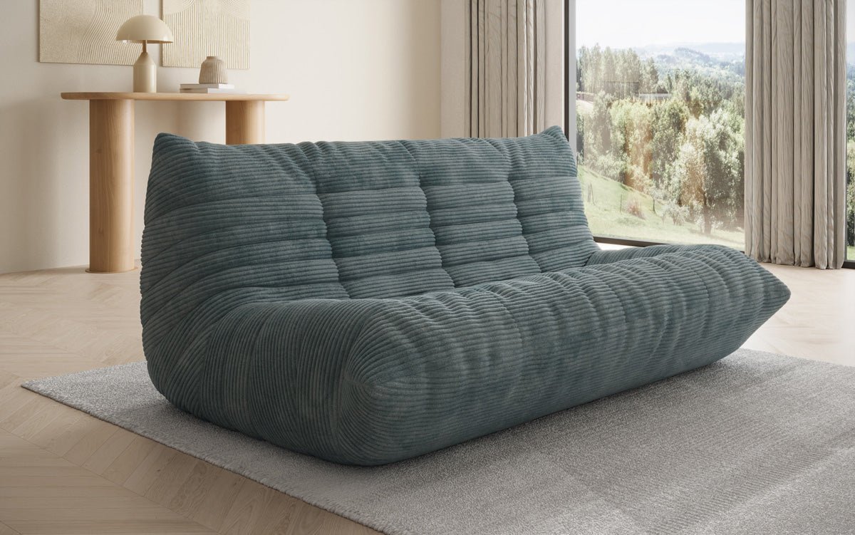 Designer 3 Sëtz Sofa Calmo am Cord