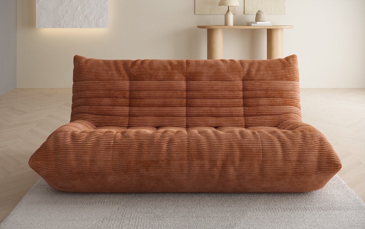 Designer 3 Sëtz Sofa Calmo am Cord