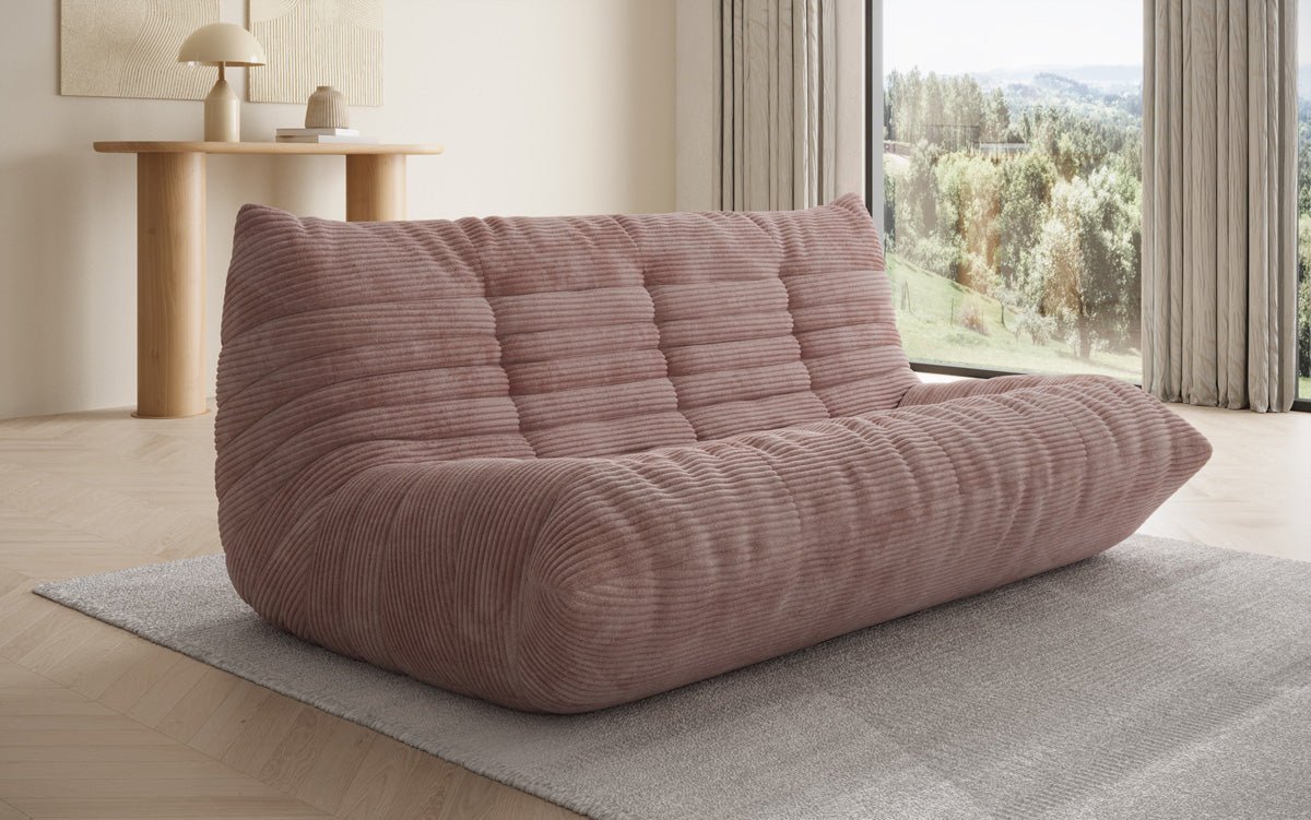 Designer 3 Sëtz Sofa Calmo am Cord