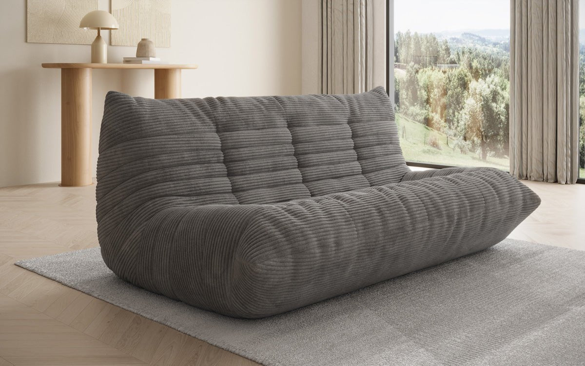 Designer 3 Sëtz Sofa Calmo am Cord
