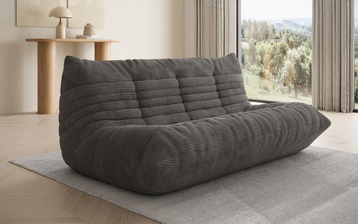 Designer 3 Sëtz Sofa Calmo am Cord