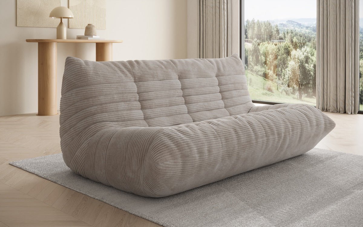 Designer 3 Sëtz Sofa Calmo am Cord