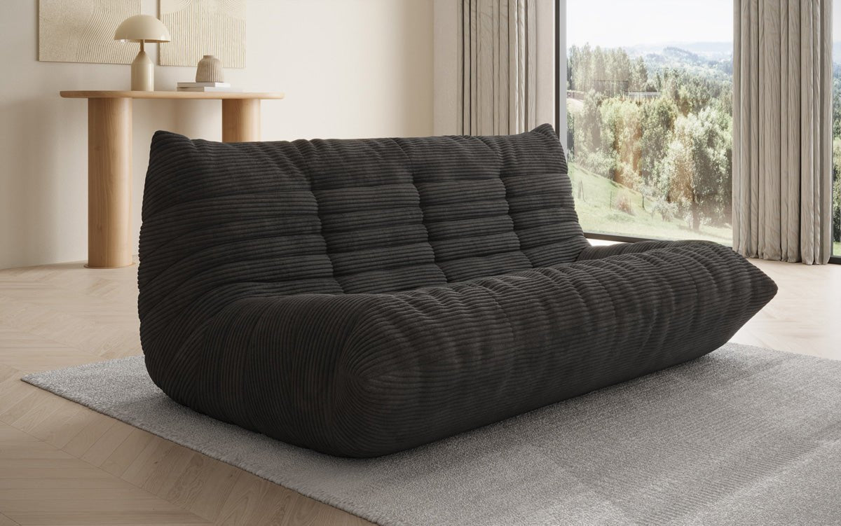 Designer 3 Sëtz Sofa Calmo am Cord