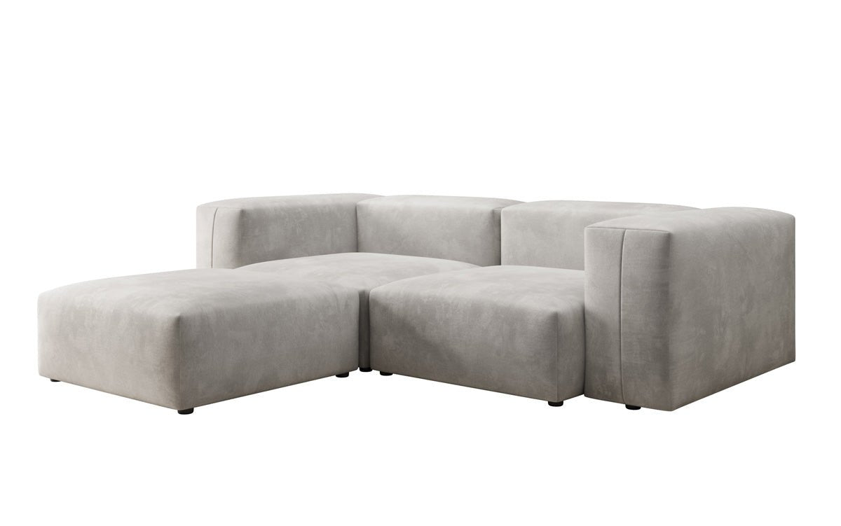 Designer L Sofa Snug Mini aus Samt