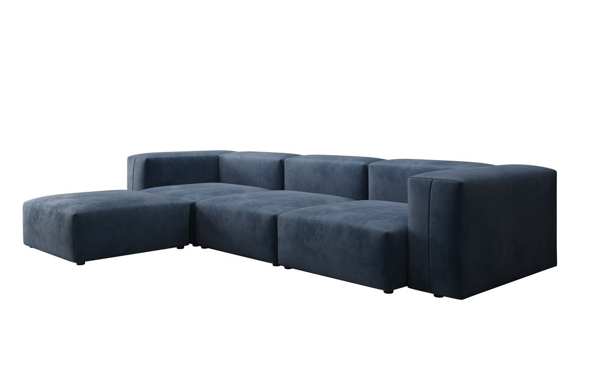 Designer L Sofa Snug aus Samt