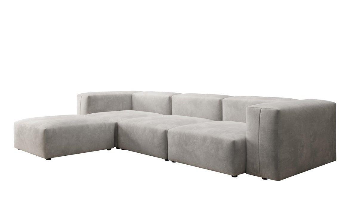 Designer L Sofa Snug aus Samt