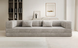 Designer Sofa Lazy 3 Sitzer XXL in Samt