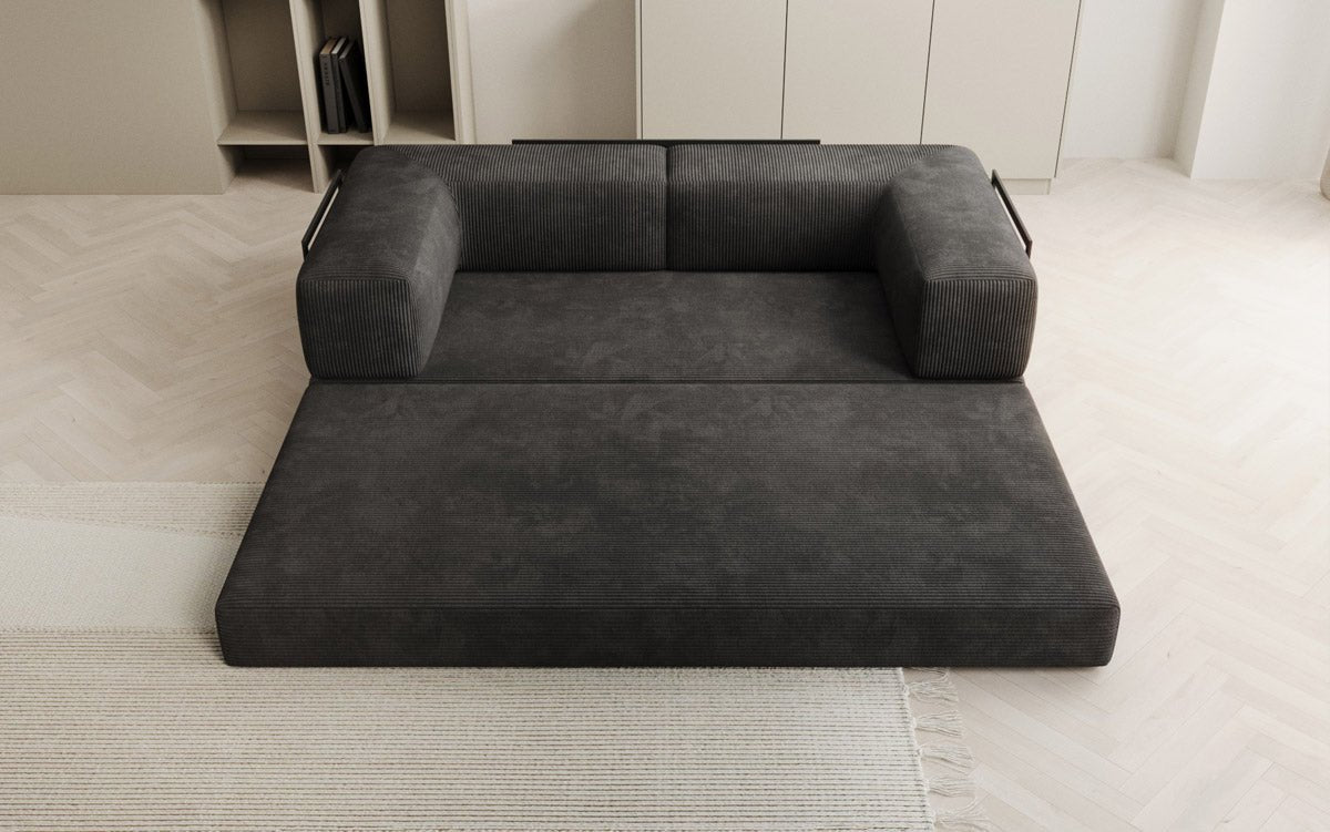 Designer Sofa Lazy 3 Sëtzer aus Cord