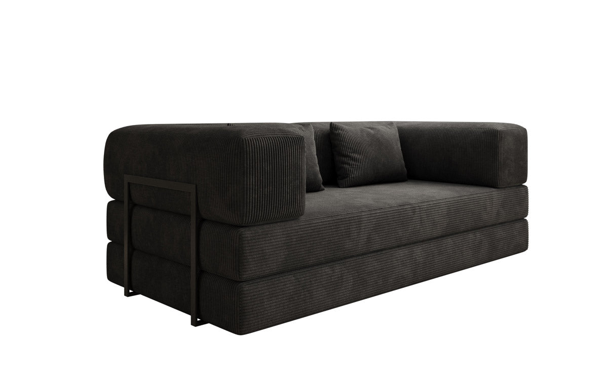 Designer Sofa Lazy 3 Sëtzer aus Cord