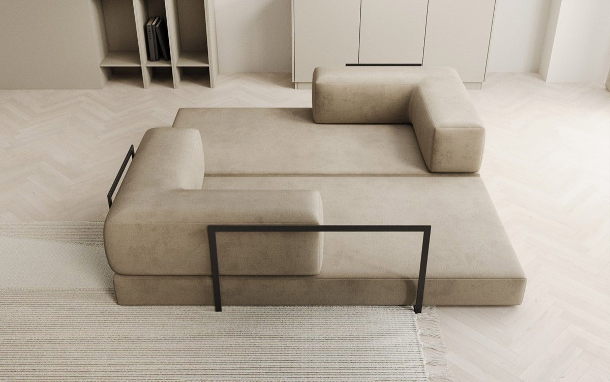 Designer Sofa Lazy 3 Sitzer in Samt