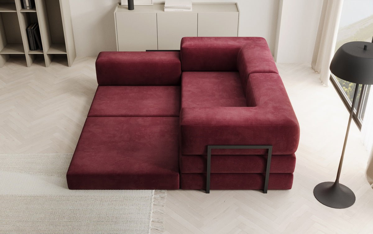 Designer Sofa Lazy L Mini in Samt