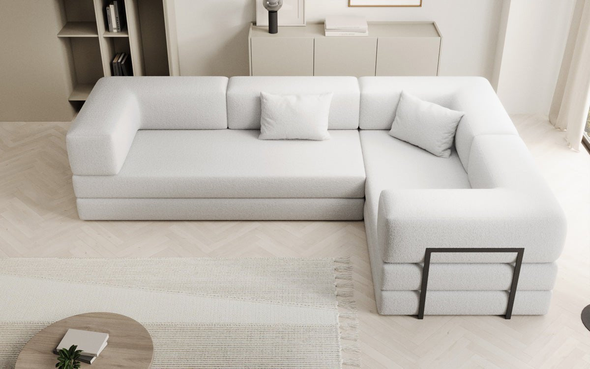 Designer Sofa Lazy L zou a Bouclé