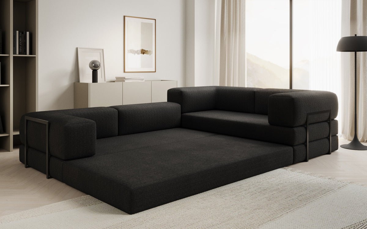 Designer Sofa Lazy L zou a Bouclé