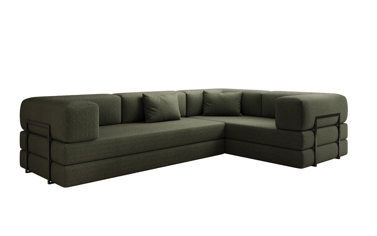 Designer Sofa Lazy L zou a Bouclé
