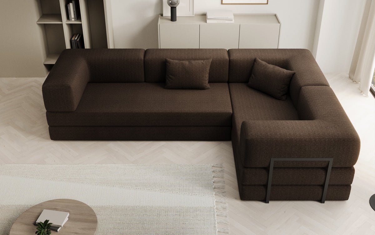 Designer Sofa Lazy L zou a Bouclé