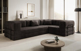 Designer Sofa Lazy L geschlossen in Samt
