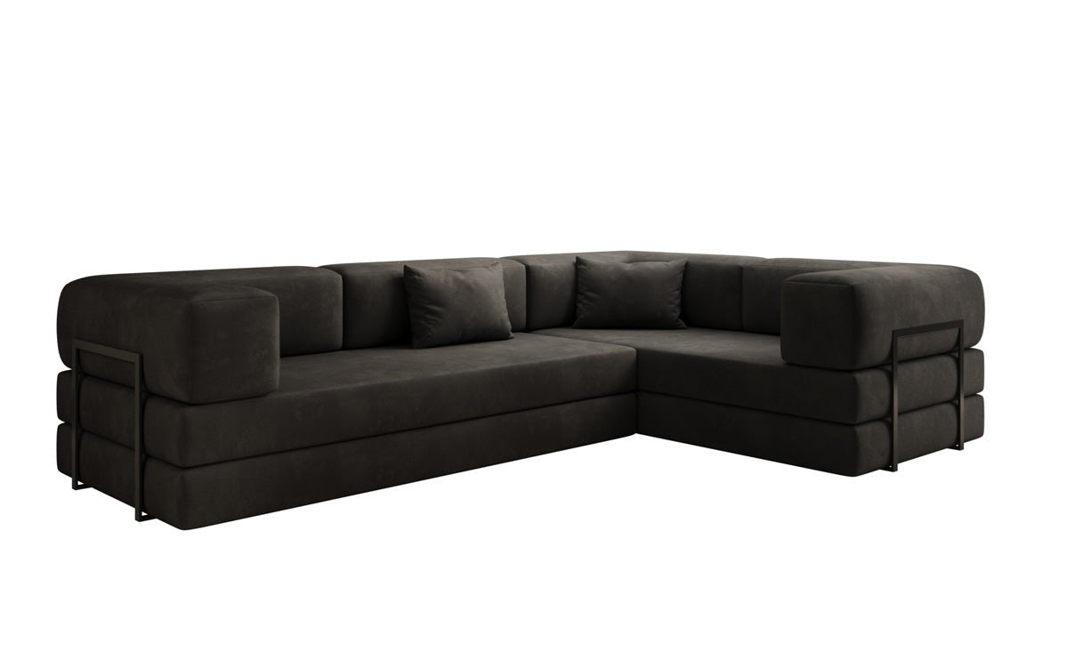 Designer Sofa Lazy L zou a Samt