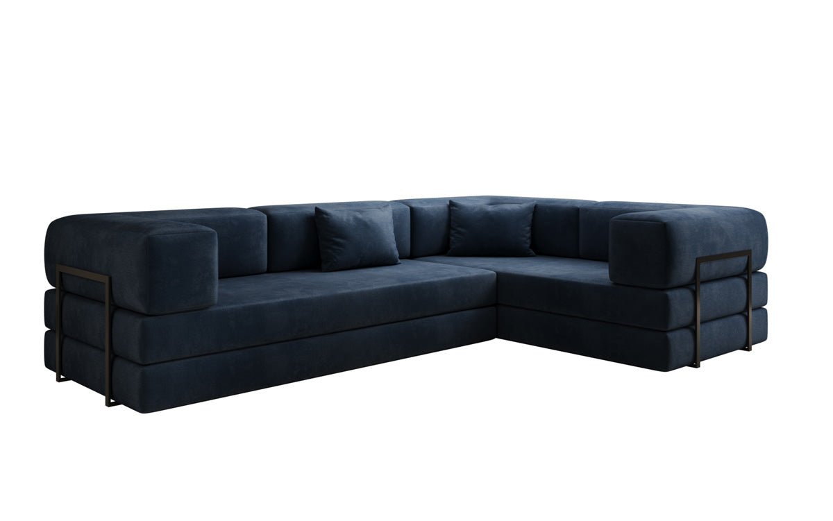 Designer Sofa Lazy L zou a Samt