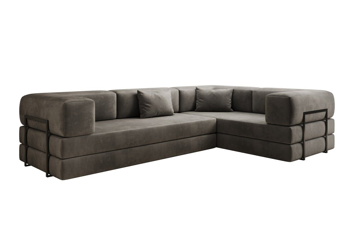 Designer Sofa Lazy L zou a Samt