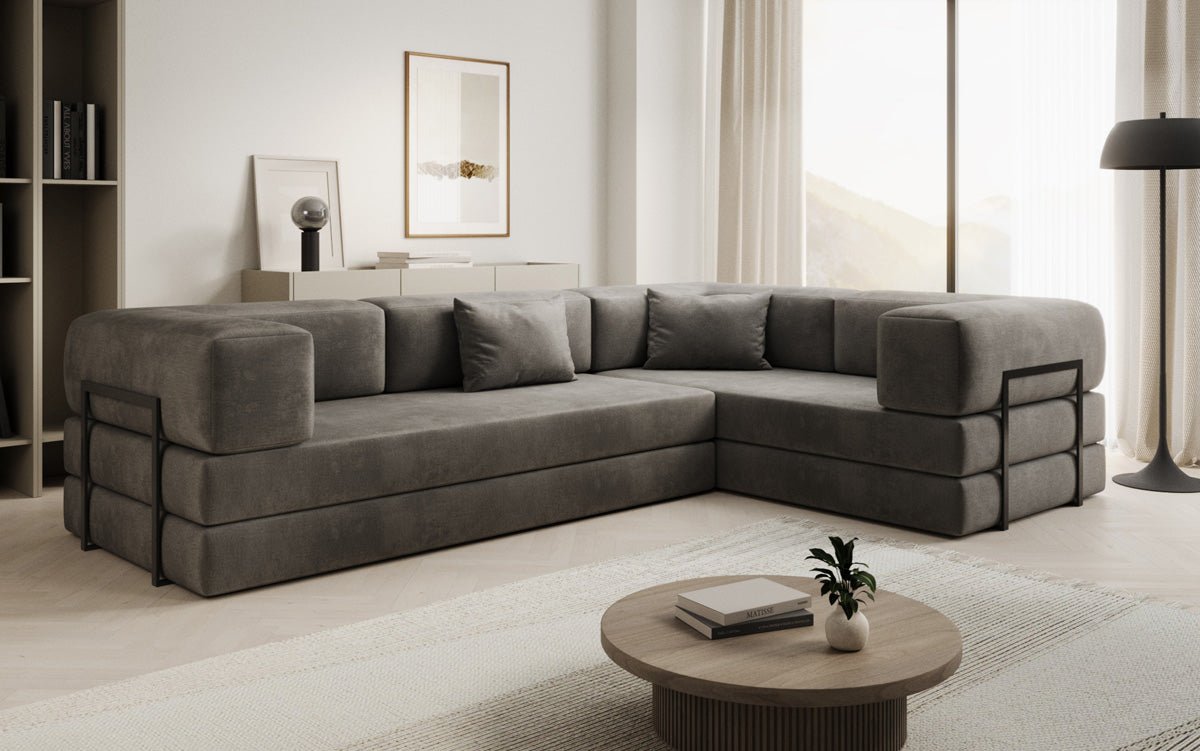 Designer Sofa Lazy L zou a Samt