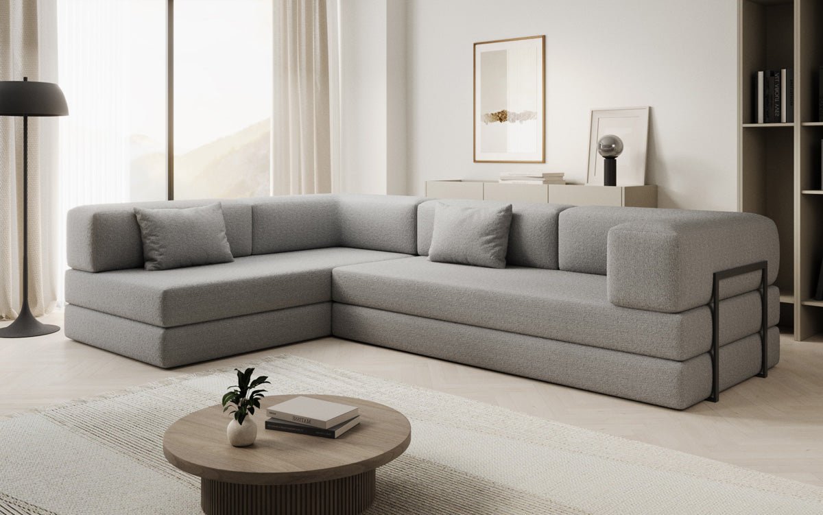 Designer Sofa Lazy L a Bouclé