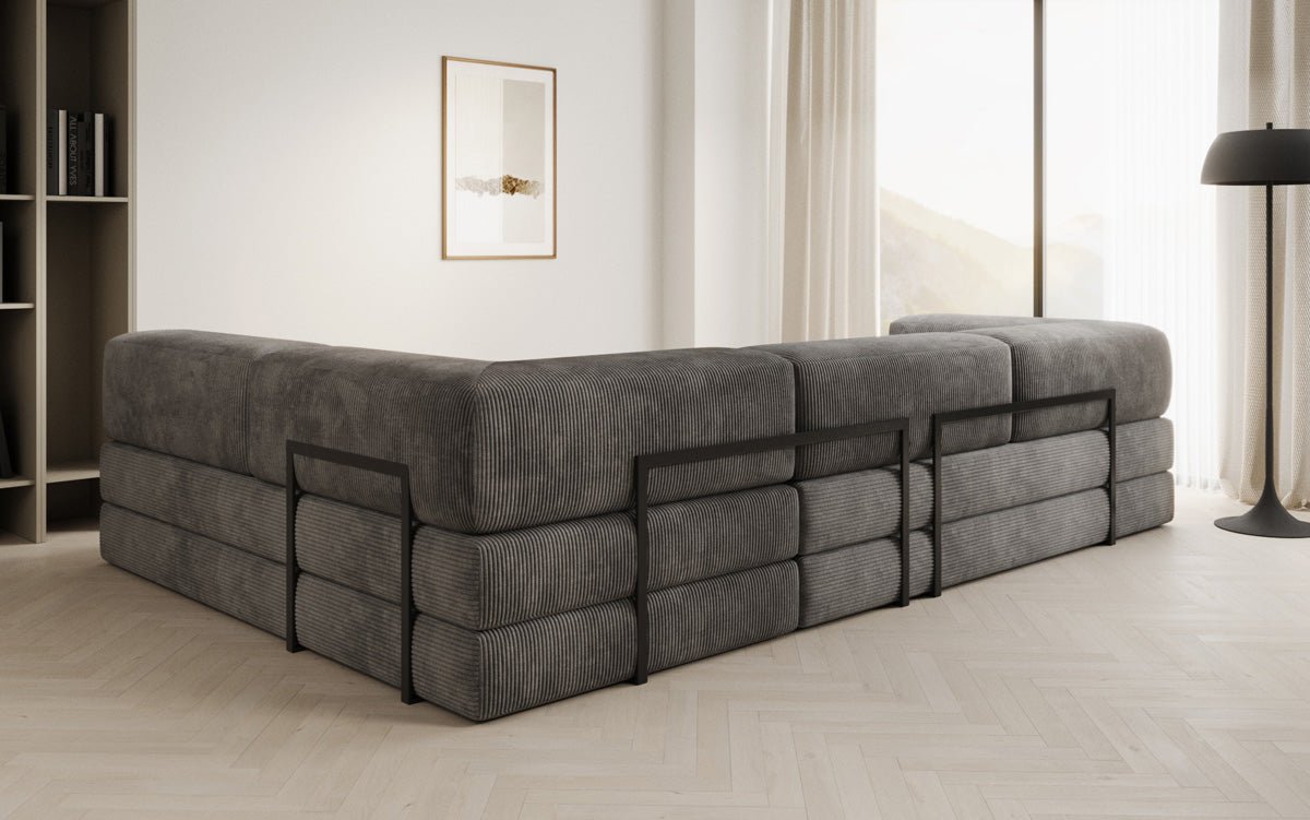 Designer Sofa Lazy L aus Cord