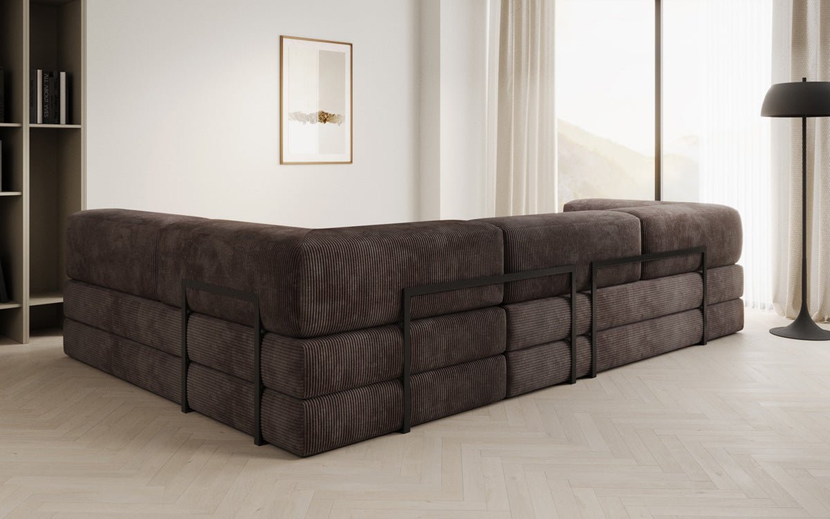 Designer Sofa Lazy L aus Cord