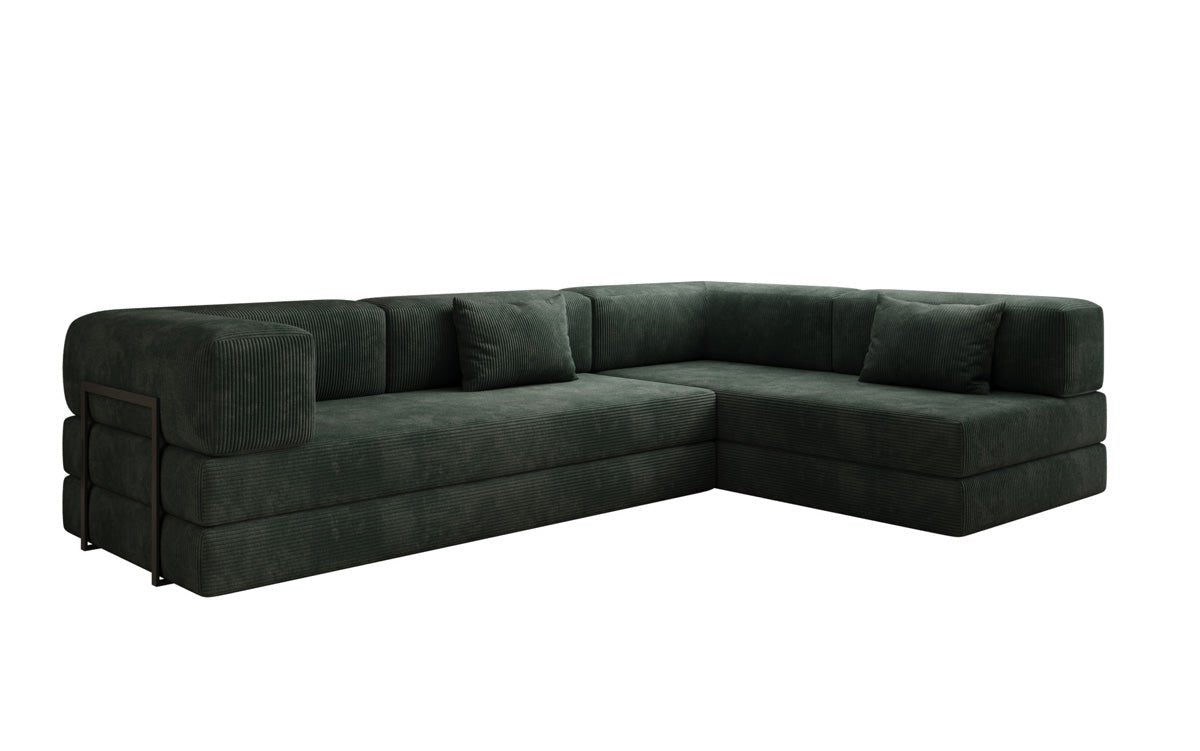 Designer Sofa Lazy L aus Cord