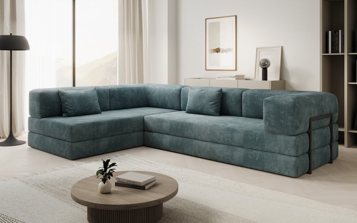 Designer Sofa Lazy L aus Cord