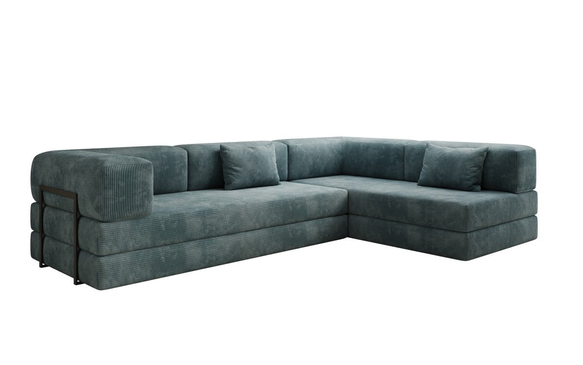 Designer Sofa Lazy L aus Cord