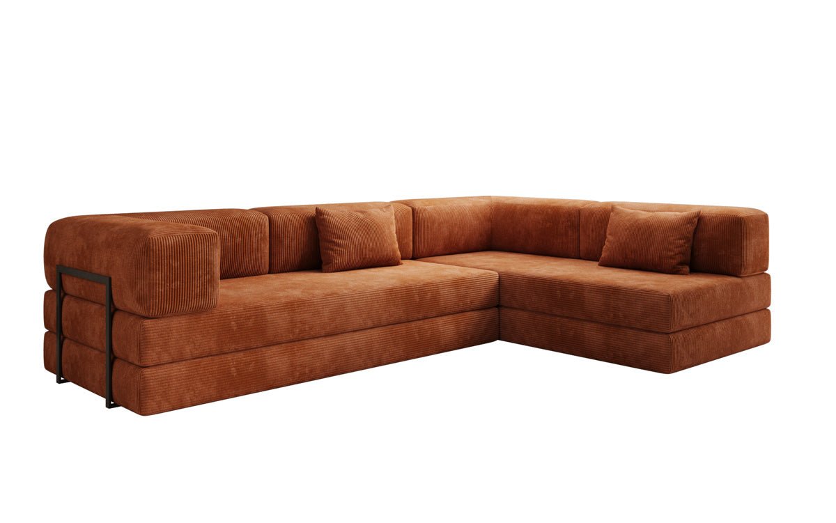 Designer Sofa Lazy L aus Cord
