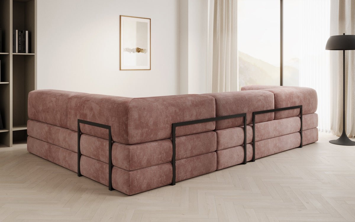 Designer Sofa Lazy L aus Cord