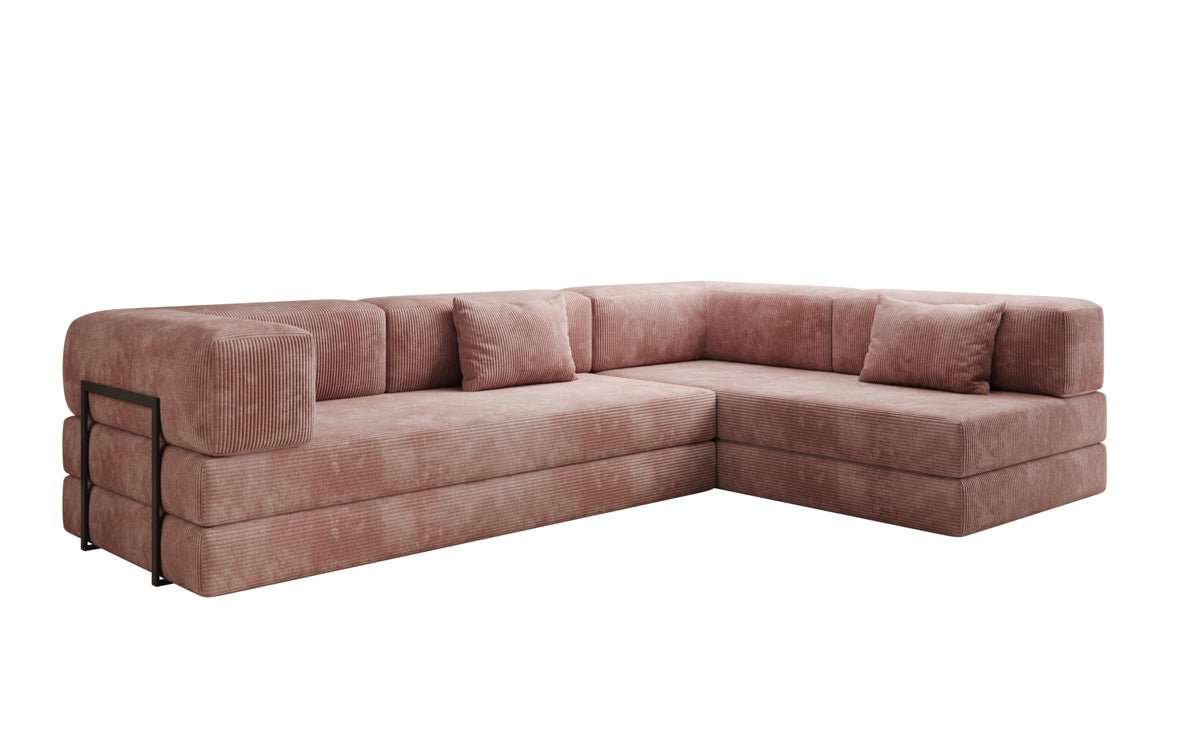 Designer Sofa Lazy L aus Cord