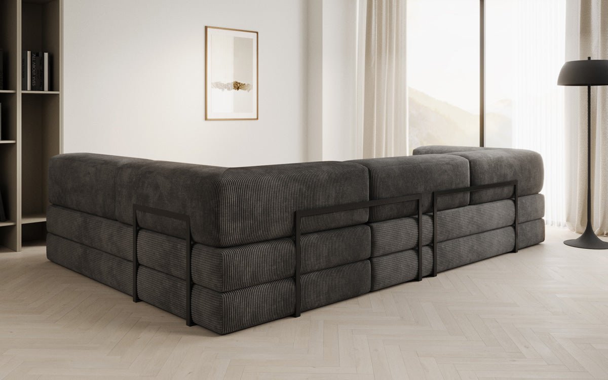 Designer Sofa Lazy L aus Cord