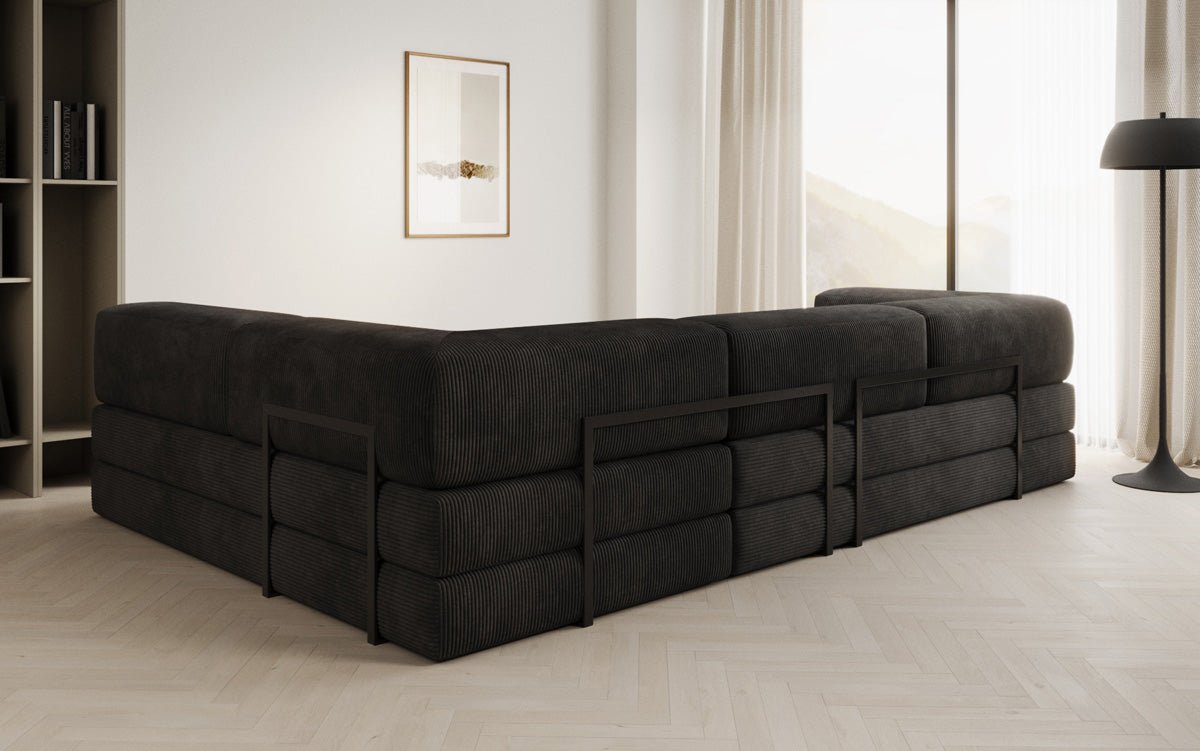 Designer Sofa Lazy L aus Cord